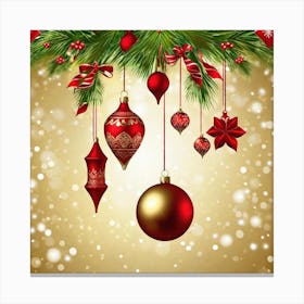 Christmas Ornaments 10 Canvas Print