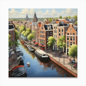 Amsterdam Canal 13 Canvas Print