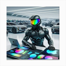 Futuristic Robot 143 Canvas Print