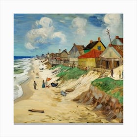 Beach By Vincent Van Gogh 2 Canvas Print