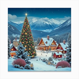 Christmas Village 8 Canvas Print