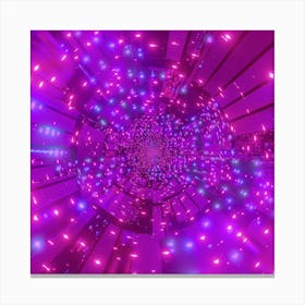 Purple Light Tunnel Canvas Print