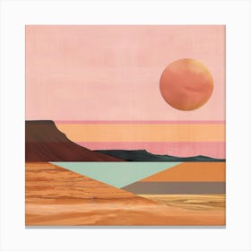 Sunset In The Desert 1 Canvas Print