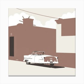 Old Car In Cuba 5 Canvas Print