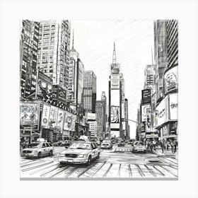 Times Square 3 Canvas Print