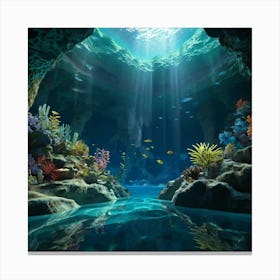 Underwater Cave 3 Canvas Print