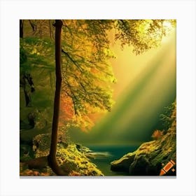 Autumn In The Forest Canvas Print