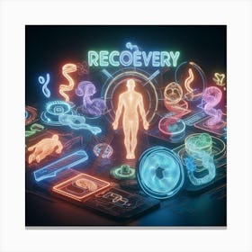 Neon Recovery Canvas Print