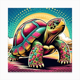 Psychedelic Turtle Canvas Print