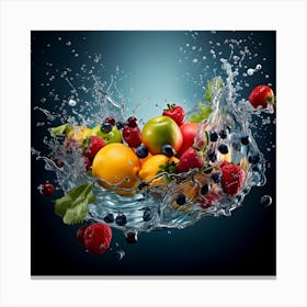 Fruit Splash 3 Canvas Print