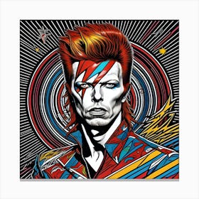 David Bowie Ziggy Stardust Fantasy Poster 3 Canvas Print