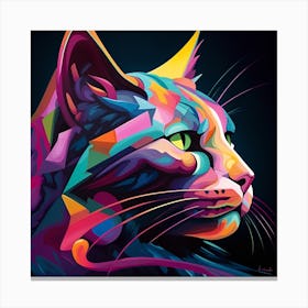 Colorful Cat 1 Canvas Print