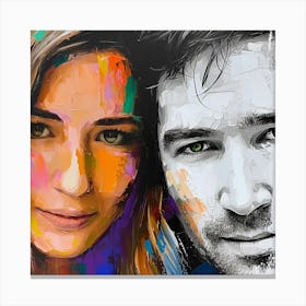 Portrait Of A Couple 3 Canvas Print
