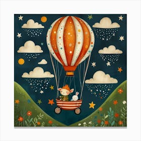 Default Happy Landing Nursery Art 0 Canvas Print