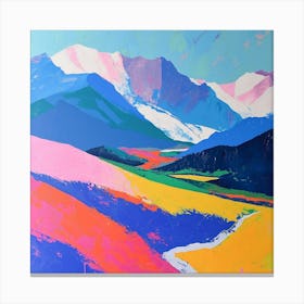 Colourful Abstract Tatra National Park Poland 1 Canvas Print