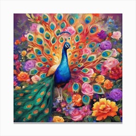 Peacock Canvas Print