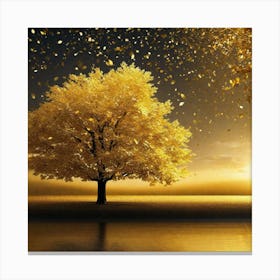 Golden Tree 3 Canvas Print