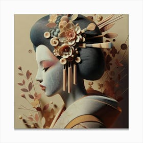 Japan Geisha Visual 64 Canvas Print