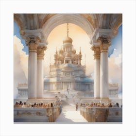 architecteur Color harmony Heaven Watercolor 3 Canvas Print