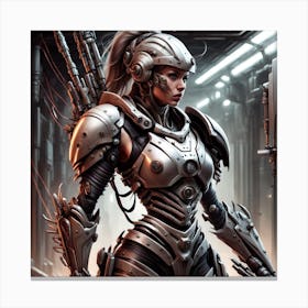 Futuristic Woman 2 Canvas Print