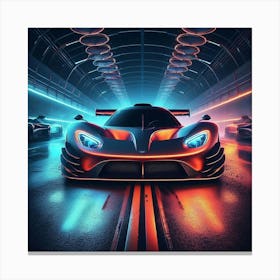 Futuristic Racing Car 21 Canvas Print