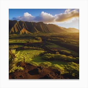 Sunset In Hawaii Canvas Print