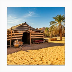 Bedouin Oasis Tent Canvas Print