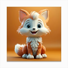 Cute Fox 1 Canvas Print