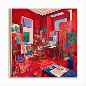 Red Room 1 Canvas Print