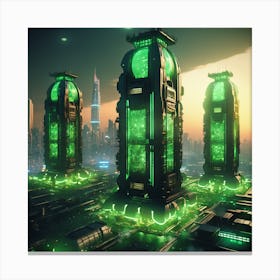 Futuristic City 2 Canvas Print