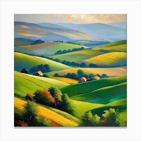 Green Valley Canvas Print