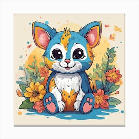 Cute Kitten Canvas Print