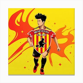 Benevento Calcio Logo Wall Art 2 Canvas Print