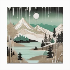 'The Mountains' Canvas Print