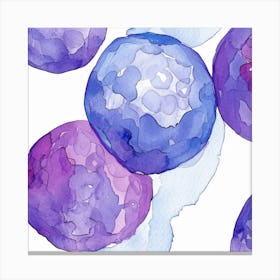 Watercolor Grapes Canvas Print