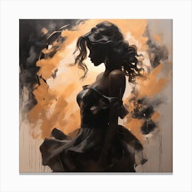 Silhouetted Expressions Canvas Print