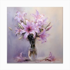 Lilac Whispered Melodies Canvas Print