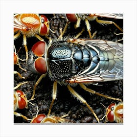 Flies 7 Canvas Print