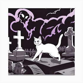 Ghost Cat Canvas Print