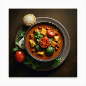 Thai Curry In A Bowl Canvas Print