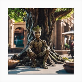 Guardians Of The Galaxy Groot Canvas Print