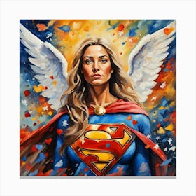 Supergirl Angel Canvas Print