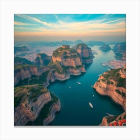 Portugal At Sunset Canvas Print