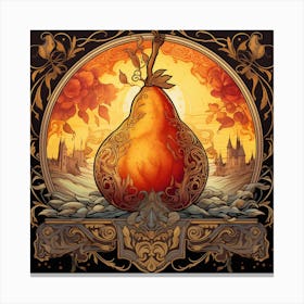 Pear Landscape Canvas Print