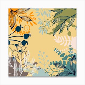 Floral Background 4 Canvas Print