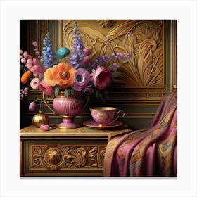 Easter Table Canvas Print