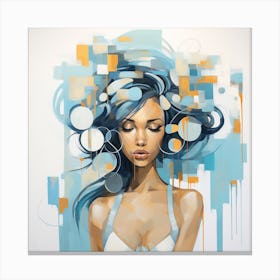 'Blue Girl' 1 Canvas Print