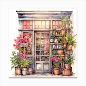 Flower Shop Canvas Print