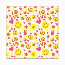 Hippie Love Canvas Print