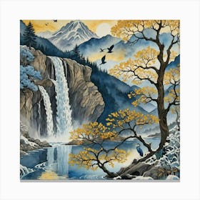 Asian Waterfall Canvas Print